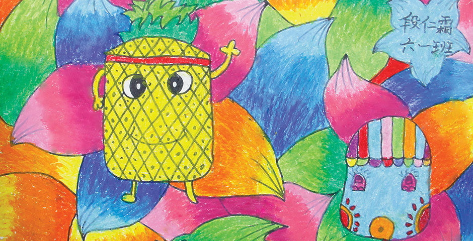 雅安地震災(zāi)區(qū)孩子們的畫作